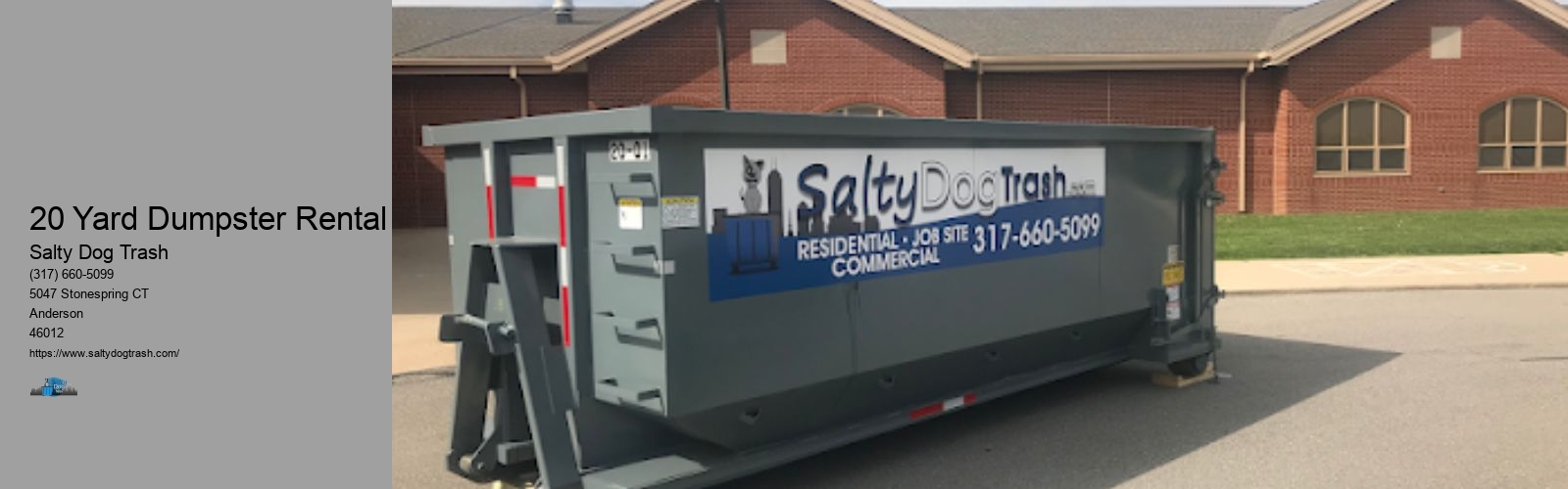 20 Yard Dumpster Rental