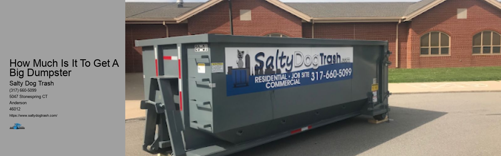 How Much Is It To Get A Big Dumpster